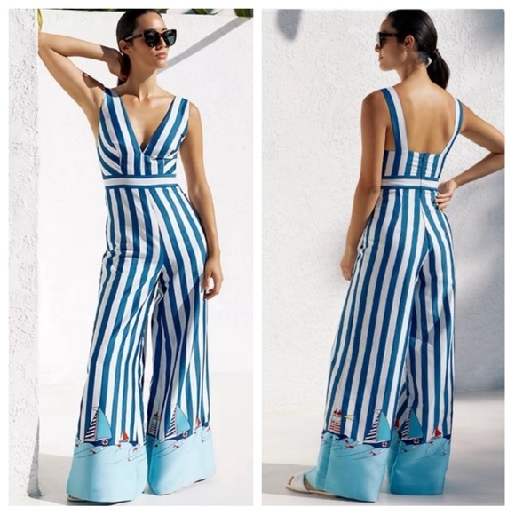 New! My Beachy Side x emily in Paris sailing jumpsuit nwot 33066 - Picture 2 of 16